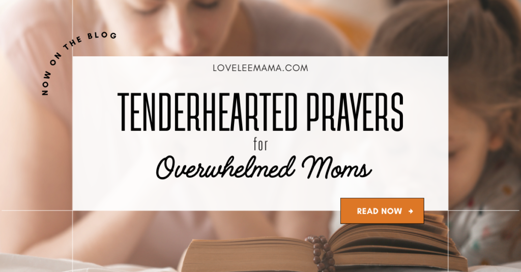 Tenderhearted Prayers for Overwhelmed Moms - loveleemama.com
