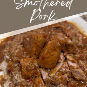 Creole Smothered Pork Pinterest pin