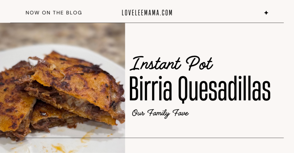 Instant Pot Birria Quesadillas - loveleemama.com