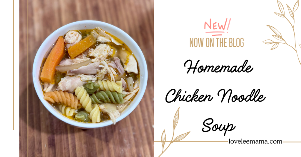 Homemade Chicken Noodle Soup - loveleemama.com