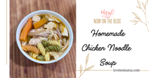 Homemade Chicken Noodle Soup - loveleemama.com
