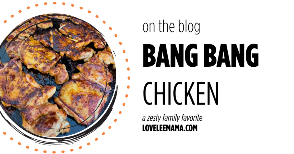 on the blog: Bang Bang Chicken Recipe | loveleemama.com