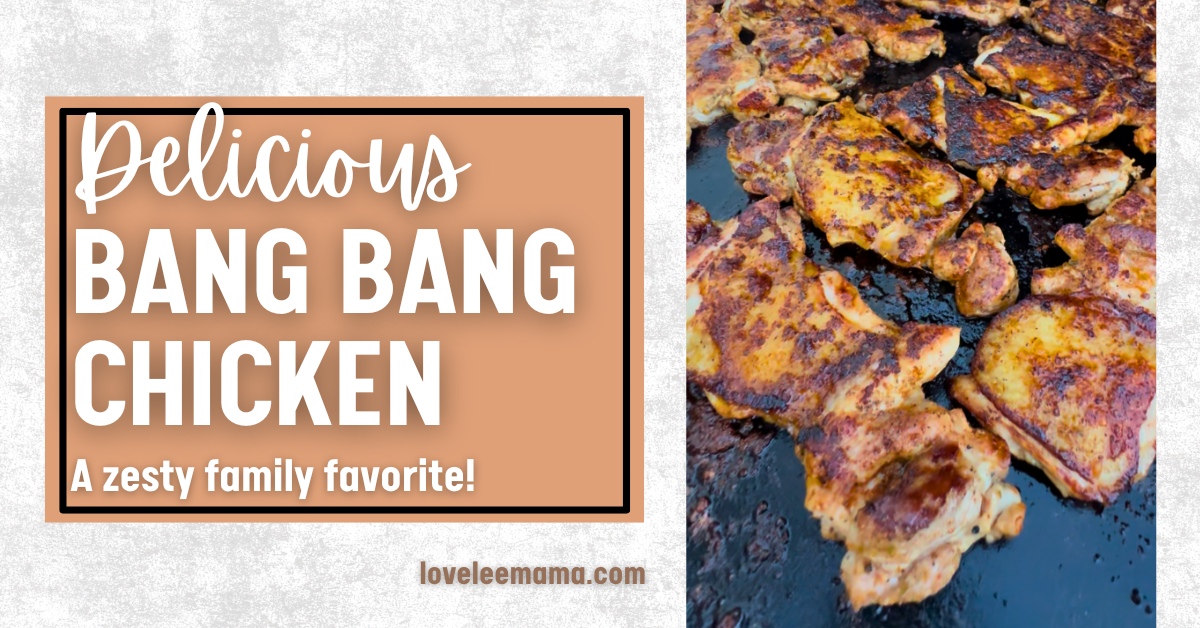 delicious bang bang chicken recipe | loveleemama.com