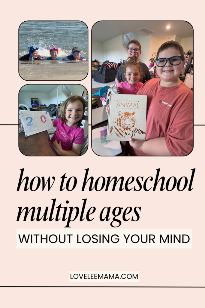 how to homeschool multiple ages without losing your mind | loveleemama.com how to homeschool multiple ages without losing your mind | loveleemama.com