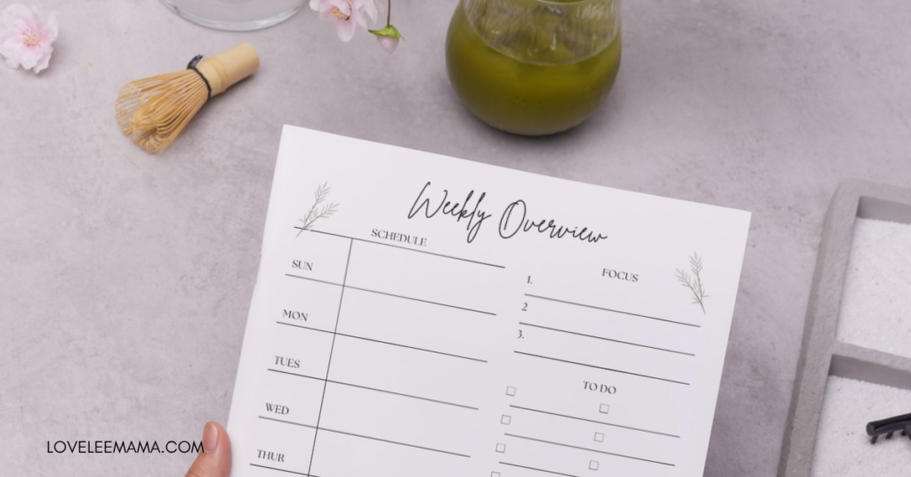 weekly overview planning printable | loveleemama.com
