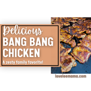Delicious Bang Bang Chicken square image | loveleemama.com
