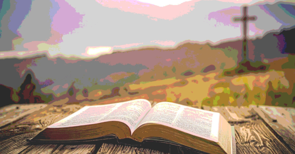 bible on hill with cross | loveleemama.com