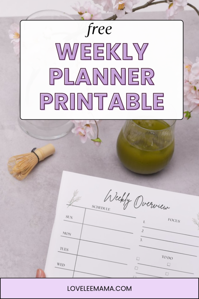 free weekly planner printable | loveleemama.com free weekly planner printable | loveleemama.com